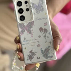 قاب آیفون گل و پروانه لوناریا + بندست g